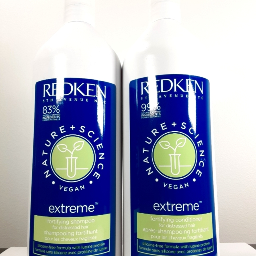 REDKEN SHAMPOO & CONDITIONER DUO, Vegan Haircare Salon Size Nature+Science